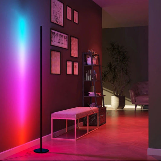 İskandinav Tarzı Sese Duyarlı RGB Köşe Lambası – 150cm 16 Renk ve 4 Dinamik Mod