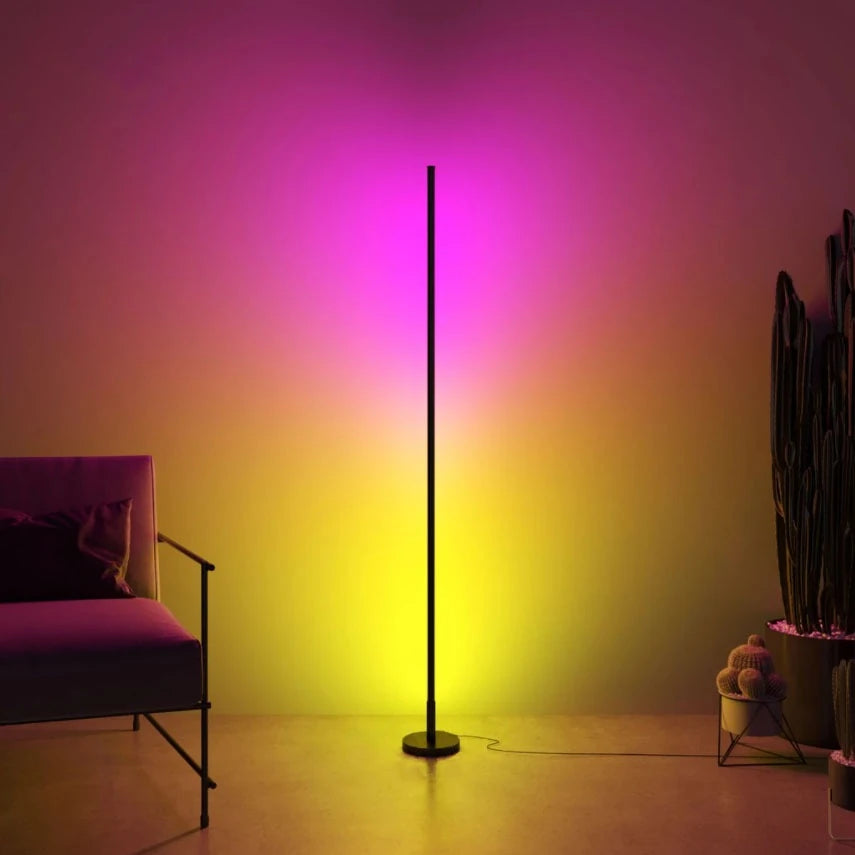 İskandinav Tarzı Sese Duyarlı RGB Köşe Lambası – 150cm 16 Renk ve 4 Dinamik Mod